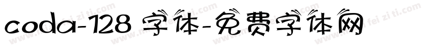 coda-128 字体字体转换